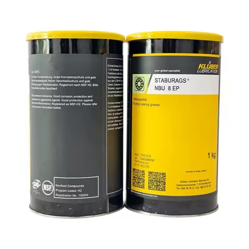 Kluber Staburage NBU 8 EP Grease - Extreme Pressure & Anti-Wear, Long-Lasting Lubricant for Bearings