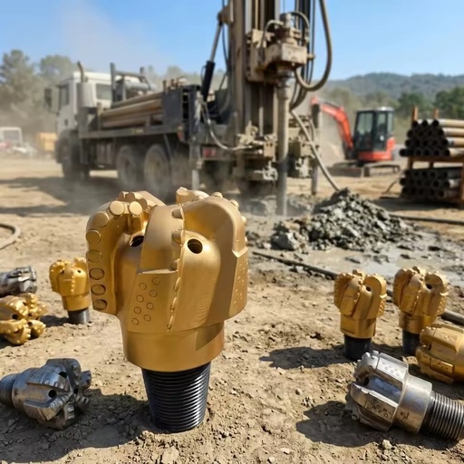 Sloped Blade PDC Drill Bit for Water Well Mining Oilfield and Rock Drilling Applications