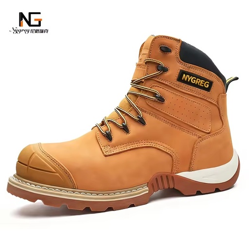 Heritage Handcrafted Steel Toe Safety Boots Premium Leather Master-Stitched Oil-Defying Site-Ready Industrial Footwear Pro