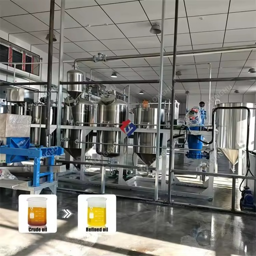Complete Mini Oil Refinery Line Automatic Crude Oil Refining Machine Processing Equipment Small Capacity for Small Factory