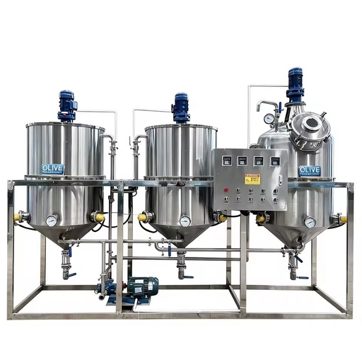 Small Scale Palm Crude Oil Refining Machine Vegetable Oil Refinery Equipment for Edible Oil Purification Processing