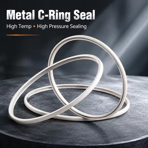 Metal C Ring Seal Stainless Steel for Oilfield Downhole Pump High Temperature High Pressure Custom ID OD