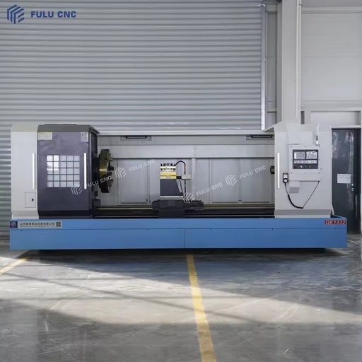 QK1332 Horizontal Heavy Duty CNC Lathe GSK Control Large Spindle Bore High Rigidity for Oilfield Pipe Metal Thread Machining