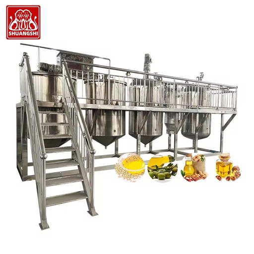 Crude Cooking Sunflower Palm Kernel Oil Processing Dewaxing Refinery Equipment Machine for Sale
