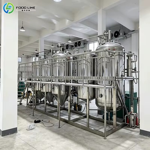 Fully Continuous Automatic Edible Oil Refining Production Line Large Scale Deep Oil Purification Complete Processing Equipment