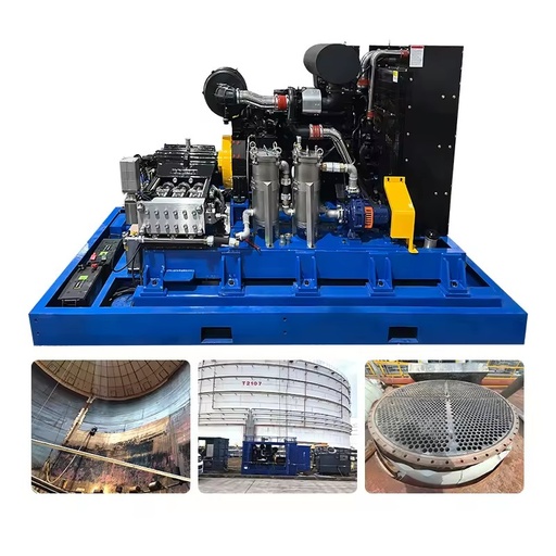Water Jet Cleaning Machine Diesel Unit High Pressure Plunger Pump Runnway Rubber Removal 253DD3