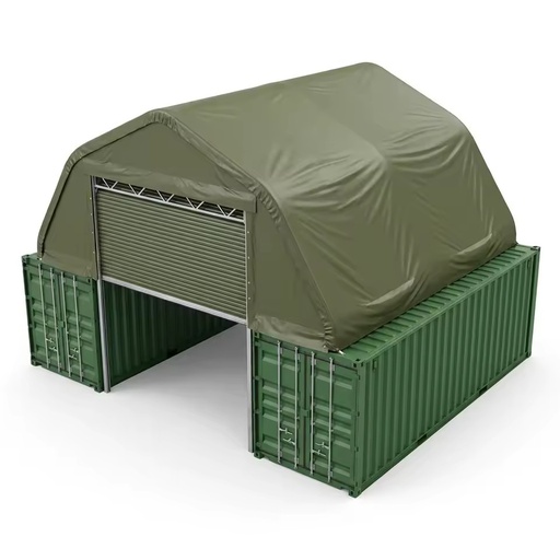 Customized Large Span Waterproof Fire Retardant Gable Container Shelter for Industrial Workshop Storage