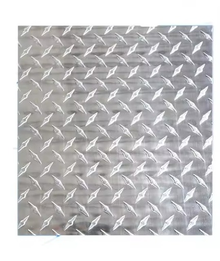 Hot Selling 3003 Diamond Checkered Patterned Embossed Aluminum Plate Price Per Kg