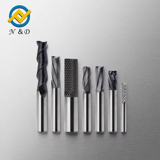 Costom N&D Brand CNC Cutting Tools Tungsten Carbide End Mill Cutter 35 Helix Conventional Milling Non-standard Endmill