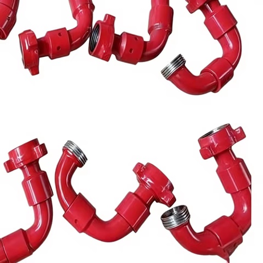 API Standard Forged Alloy Steel Rotary Swivel Elbow, High Pressure Pipeline Fitting for Oilfield Drilling and Fracturing