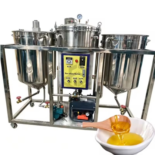 Small Edible Oil Refinery Machine With 304 Stainless Steel Tanks for Crude Oil Purification