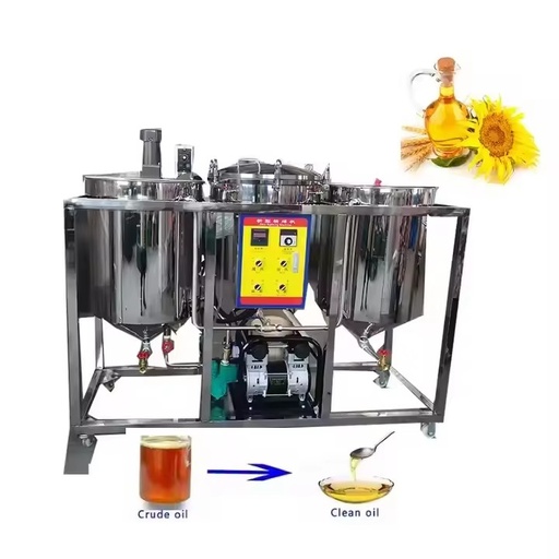 Low Price Crude Oil Refining Machine Sunflower Soybean Oil Refined Palm Oil Refinery HJ-JLYJ200