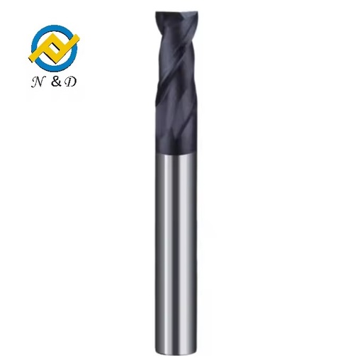 Solid Carbide End Mill Cutting Tools Single 4 Flutes 8mm Shank Diameter DLC Coated OEM/ODM CNC Routers Milling 50mm