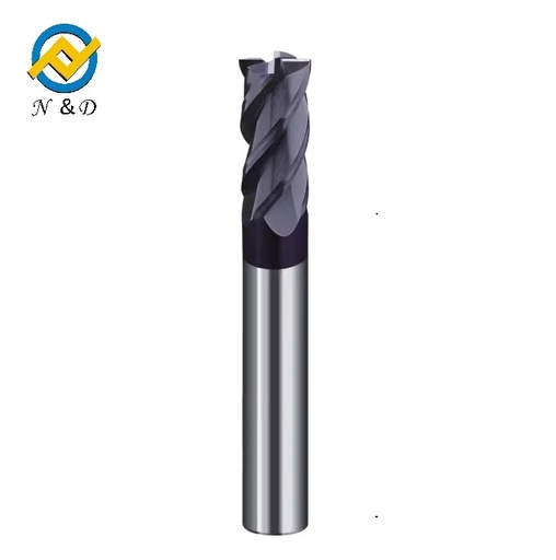 Custom Solid Flat End Mill Tungsten Carbide AlTin Coated High Precision Single Flute 35 Helix for CNC Milling Centers
