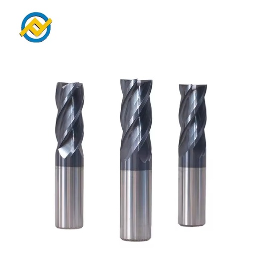 Solid Carbide Drills End Mills 35 Helix 4-flute HRC55 Factory for Various Workpiece Materials CNC Milling Cutters N&D