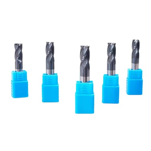 Tungsten Carbide Square End Mill CNC Router with Tin & Altim Coatings 35 Helix Angle Efficient Cutting Tool