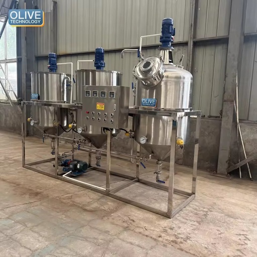Small Cooking Oil Refinery Crude Cooking Oil Processing Machine Sunflower Oil Refinery Equipment