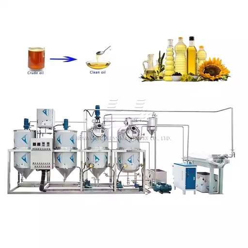 Equipment Manufacturers Sell Crude Oil Refining Machine Industrial Edible Oil Refining Machine Palm Oil Refinery Machine