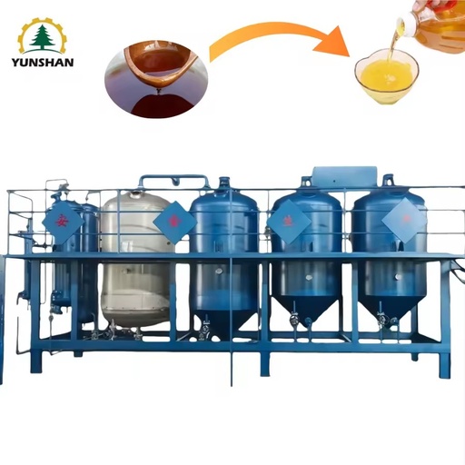 Vegetable Oil Refining Machine Automatic Edible Oil Processing Plant Bleaching Deodorization High Efficiency