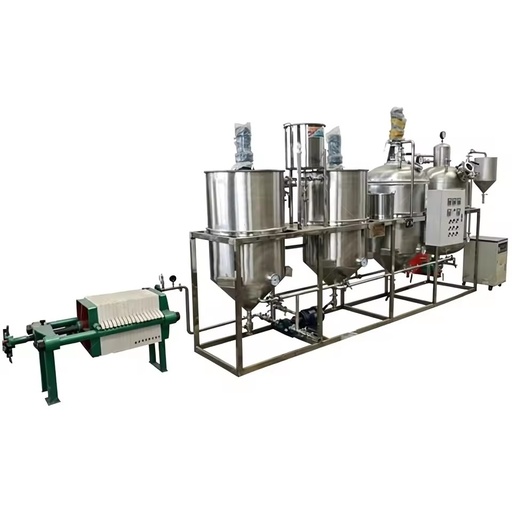 Small Capacity Crude Cooking Oil Refinery Machine Stainless Steel Tank Assembly for Rural Oil Mill Crude Oil Deep Purification