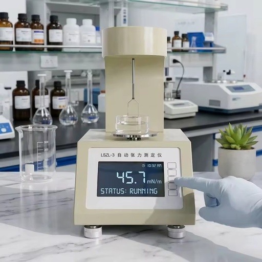 Automatic Interfacial Tension Tester ASTM D971 Platinum Ring Method Oil Surface Tensiometer Petroleum Product Lab Analyzer
