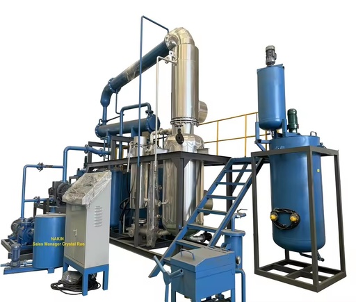 Small New Condition Oil Refinery Machine High Vacuum Distillation Technology for Lubricant Oil Recycling Plant 85% Base Oil
