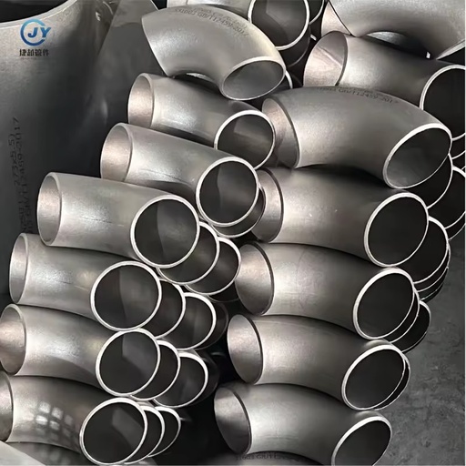 Carbon Steel 90° Stamped Elbow, Sand Blasted Finish, Suitable for High-Temperature and High-Pressure Chemical Equipment
