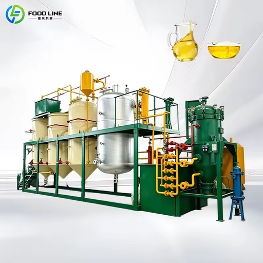 Automatic New Mini Edible Oil Refinery Machine High Capacity Stainless Steel Oil Refining Equipment for Sesame Oil Production