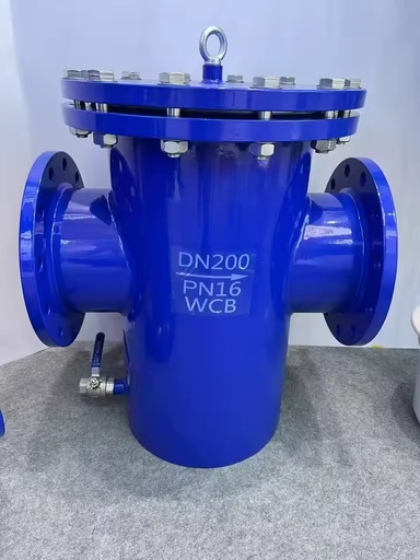 High Flow Fast Opening 4 Inch Hydraulic Basket Filter Stainless Steel Screen Low Temperature Pipeline Dirt Separator Municipal