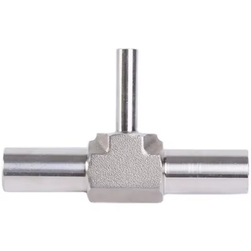 316L Reducing 3 Way Fitting Automatic Welding Tube Compression Pipe Fitting Sanitary Stainless Steel BA Tube Butt Weld Union Tee