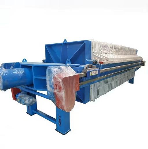 New Semi-Automatic Plate Frame Filter Press Polypropylene 70x70cm Filter Plates 380V 30m2 0-0.6Mpa Pressure Treating Stone Mine