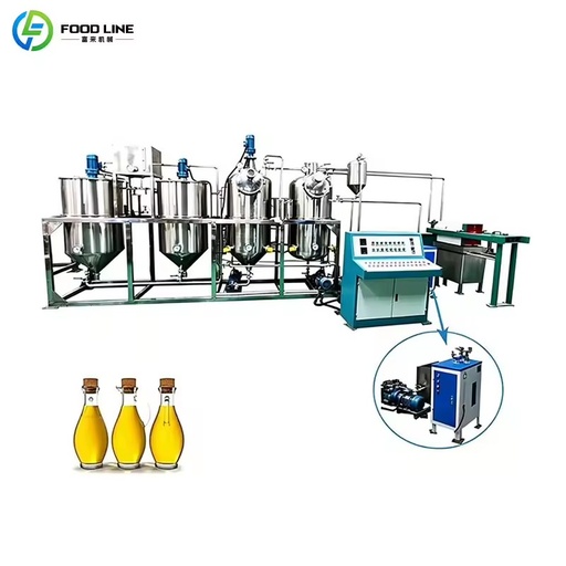 Complete Edible Oil Refining Production Line Stainless Steel Oil Processing Equipment for Deodorization Customizable