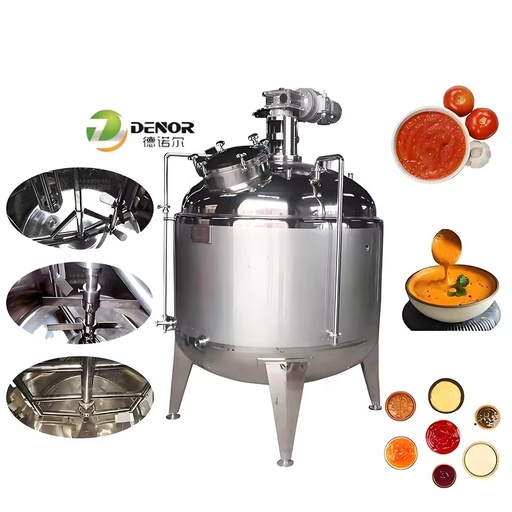 Jacketed Stainless Steel Mixing Tank - Electric Heating and Homogenizing Vessel for Cosmetics