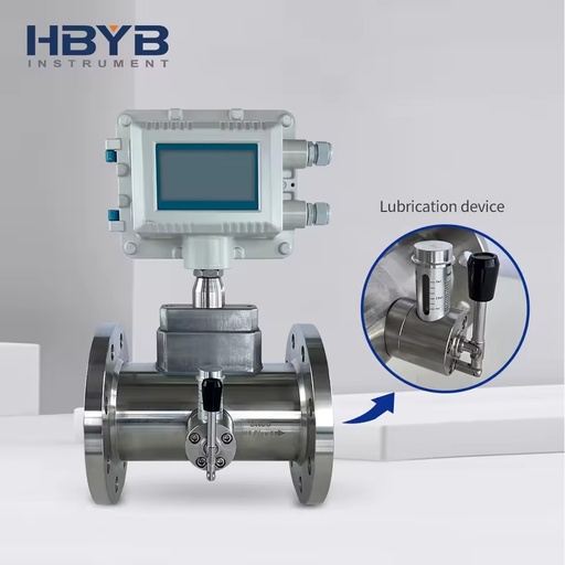 Fast Response Stainless Steel Customized OEM Service Inert Gas Argon Helium Smart RS485 Gas Turbine Flow Meter