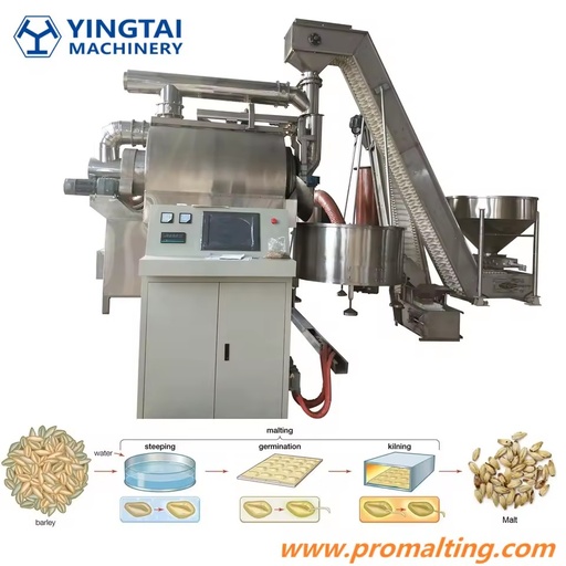 Yingtai Promalting Barley Malt Roasting System Cereal Grain Malt Roasting Equipment for Malting Plants