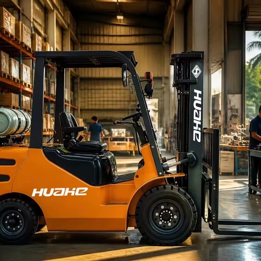 2000kg LPG Dual Fuel Forklift Propane Gasoline Internal Combustion Engine Counterbalance Pallet Truck Warehouse Yard Use