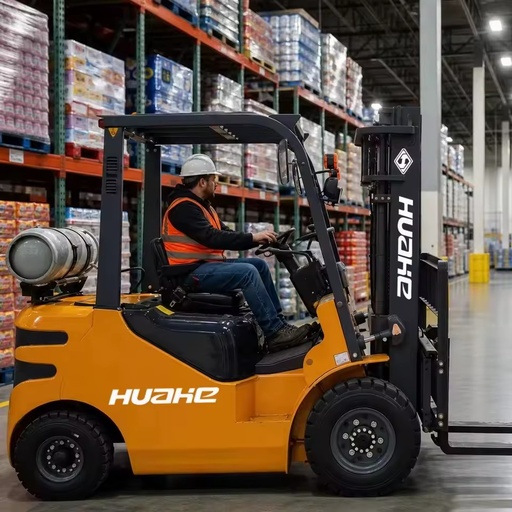 LPG Gas Forklift 2T Dual Fuel Gasoline Propane 2000kg Pneumatic Tire Counterbalance Truck Port Logistics Cargo Lift Vehicle