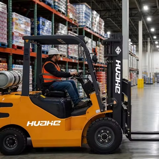 2.0 Ton LPG Forklift Dual Fuel 2000kg IC Counterbalance Truck Propane Gasoline Engine Outdoor Heavy Load Lifting Equipment