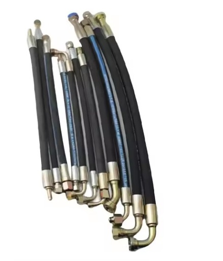 Custom Braided Rubber High-Pressure Hydraulic Oil Fuel Hose New Condition 3/8 1/2 2 Inch High Pressure Hydraulic Line Parts