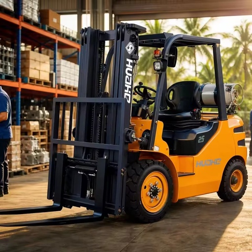 2.5 Ton LPG Forklift Dual Fuel Propane Gasoline 2500kg IC Counterbalance Truck Outdoor Yard Port Cargo Lifting Equipment