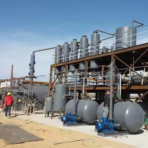 New 15~20 TPD Crude Petroleum Oil & Used Engine Oil Refinery Plant for Diesel/Gasoline Production