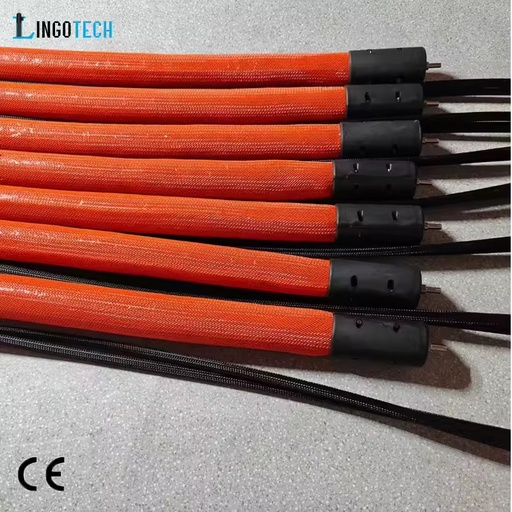 4mm Flexible PTFE Lined Electrically Heated Hose for Tobacco Processing Machinery High Temperature Insulated Transfer Tube