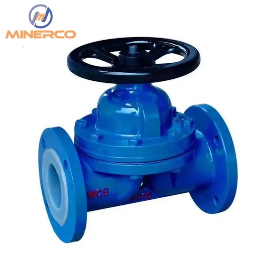 Industrial Manual Flange Fluid Control Diaphragm Valve CE API ISO Certified DN15-DN300 for Mining Metallurgy Process