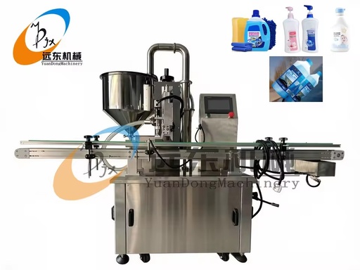 Automatic Single Head Gear Pump Filling Machine for Viscous Liquid Cream Lotion Shampoo PLC Control High Accuracy
