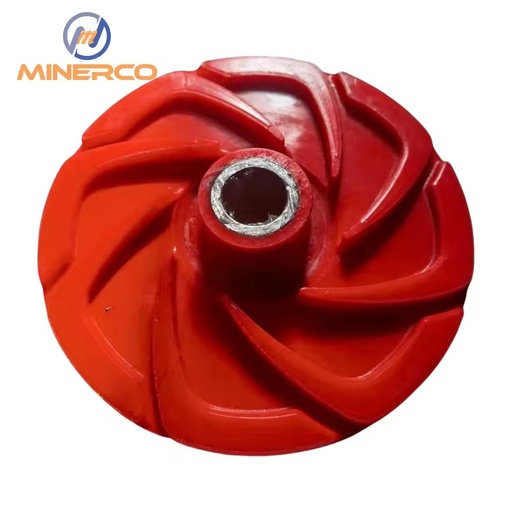 Corrosion Resistant Rubber Impeller Compatible With 6/4D-MH Mine Slurry Pump Mining Pump Parts