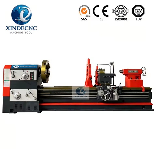 CW61100 3m Manual Heavy-Duty Lathe with Large Bore, Designed for Long Shaft and Roll Machining