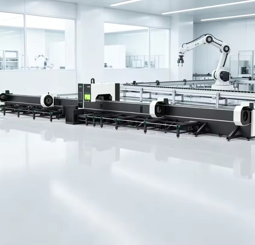 New High Precision 5-Axis CNC Fiber Laser Pipe Cutting Machine with HIWIN Guide Rail and Inovance Servo Motor for Metal Tubes