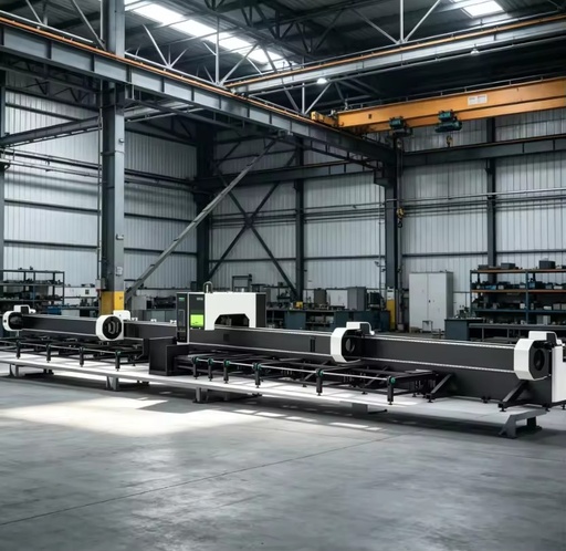 Industrial Fiber Laser CNC Tube Cutting Machine Hiwin Guide Rail 5-Axis Configuration Semi Automatic Loading for Square