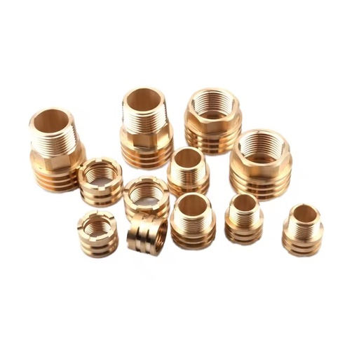 Brass Inserts Model AOL -NPT/BSPT Threads Pipe Class 150 Polished Surface Low Pressure Water Supply Drainage OEM ODM
