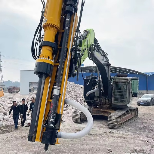Excavator Rock Drill Splitter Combo, Hydraulic Stone Splitter Machine for Hard Rock Quarry Mining